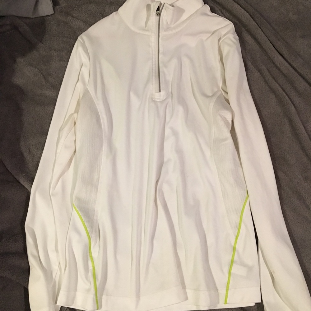 white champion quarter zip. juniors size